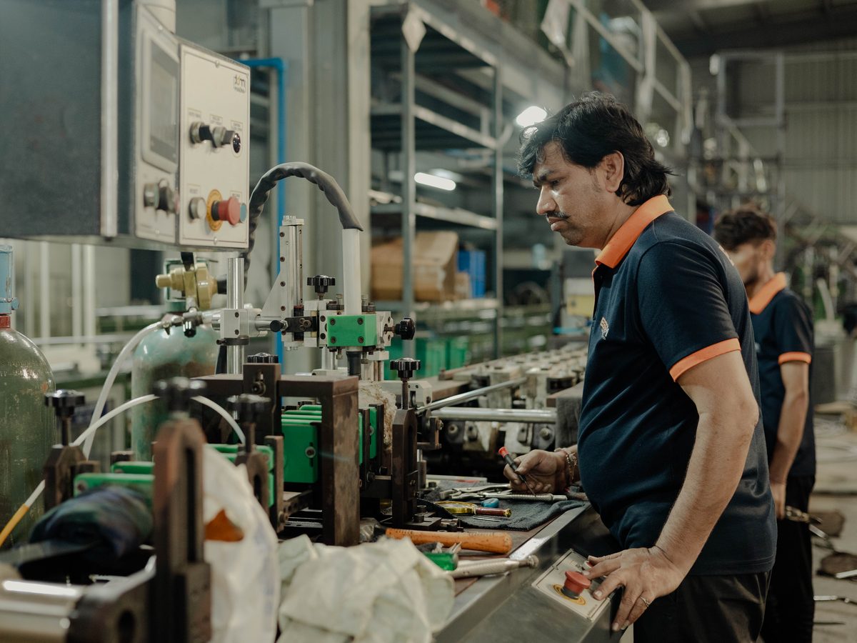 Assembly bench at the Essem Works unit
